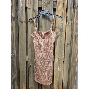 Brown sequence mini dress By Iris